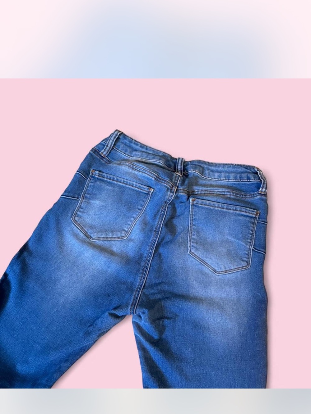 S.O.N.G. Curvy High Rise Skinny Jeans - Dark Blue - Picture 3 of 3